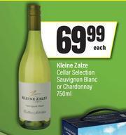 Spar Kleine Zalze Cellar Selection Sauvignon Blanc Or Chardonnay-750ml Each offer