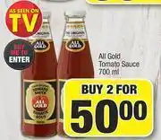 Spar All Gold Tomato Sauce-For 2 x 700ml offer