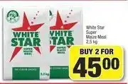 Spar White Star Super Maize Meal-For 2 x 2.5Kg offer