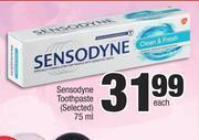 Spar Sensodyne Toothpaste (Selected)-75ml Each offer