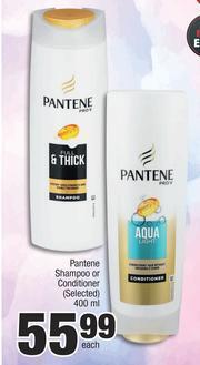 Pantene Shampoo Or Conditioner (Selected)-400ml Each