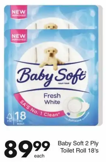 Save Baby Soft 2 Ply Toilet Roll 18's offer