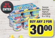 Danone Nutriday Yoghurt (Selected)-For Any 2 x 6 x 100g