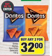 Spar Simba Doritos Corn Chips (Selected)-For Any 2 x 150g offer