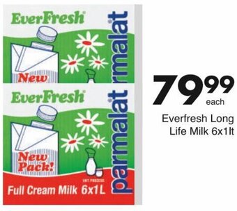 Everfresh Long Life Milk 6x1lt