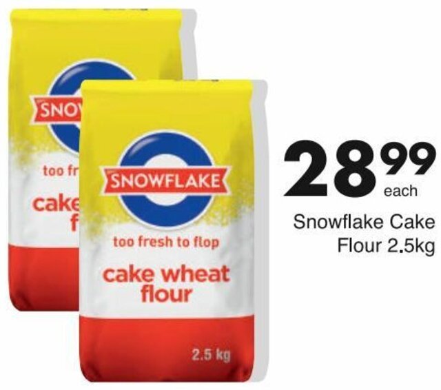 Snowflakes Cake Flour 2.5kg offer at Save