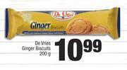De Vries Ginger Biscuits-200g