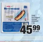 Spar Spar Hot Doggers Viennas (Selected)-1Kg Per Pack offer