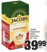 Spar Jacobs Cappuccino Sticks (Selected)-8s/10s Each offer