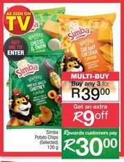 Simba Potato Chips (selected)-For Any 3 x 120g