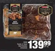 Spar Spar Tender & Tasty Beef Kebabs (Selected)-Per Kg offer