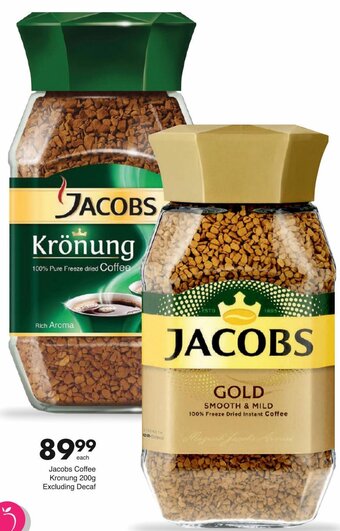 Save Jacobs Coffee Kronung 200g Excluding Decaf offer