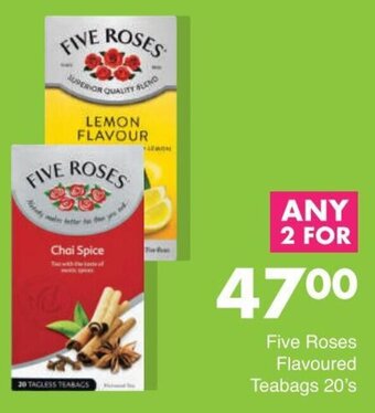 Save Five Roses Flavoured Teabags 20's offer