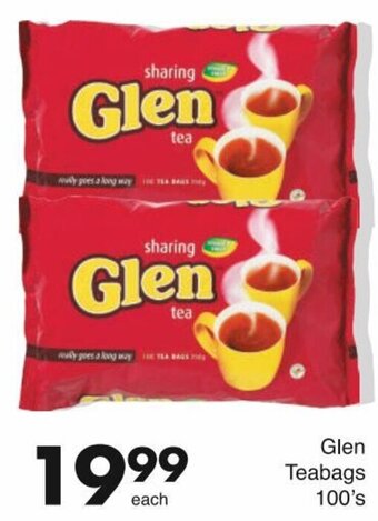 Save Glen Teabags 100's offer