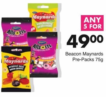Save Beacon Maynards Pre-Packs 75g offer