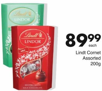 Save Lindt Cornet Assorted 200g offer
