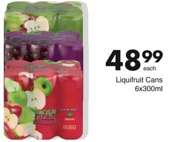 Save Liquifruit Cans 6x300ml offer