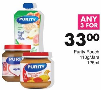 Save Purity Pouch 110g/Jars 125ml offer