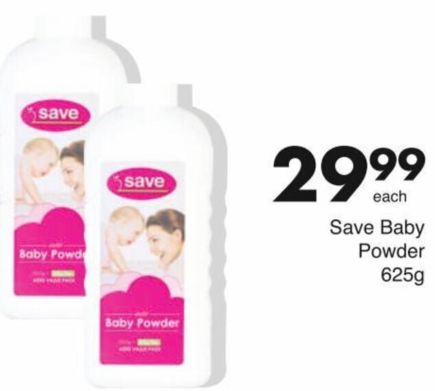 Save Baby Powder 625g offer at Save