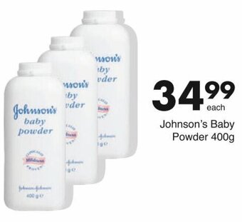 Save Johnson's Baby Powder 400g offer