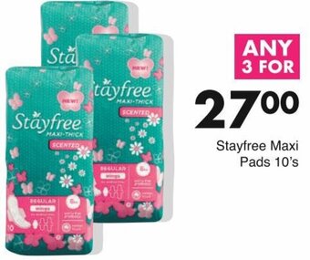 Save Stayfree Maxi Pads 10's offer