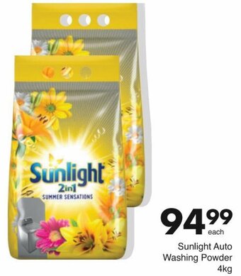 Save Sunlight Auto Washing Powder 4kg offer