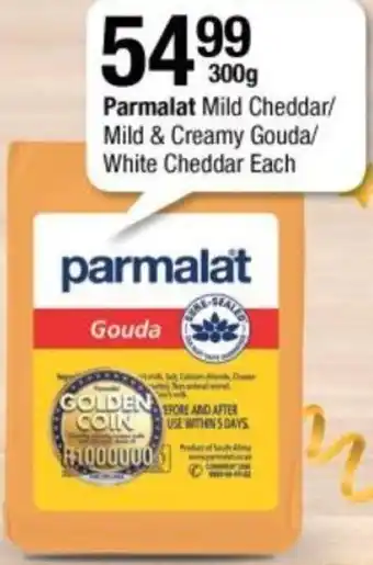 Checkers Hyper Parmalat Mild Cheddar/Mild & Creamy Gouda/White Cheddar offer