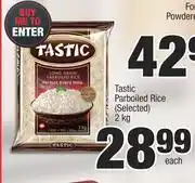 Spar Tastic Parboiled Rice (Selected)-2Kg Each offer