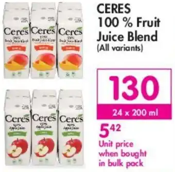 Makro Ceres 100% Fruit Juice Blend 24 x 200ml offer