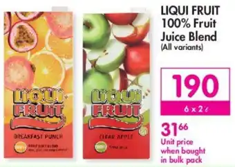 Makro Liqui Fruit 100% Fruit Juice Blend 6 x 2L offer