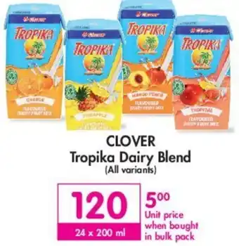 Makro Clover Tropika Dairy Fruit Blend 24 x 200ml offer