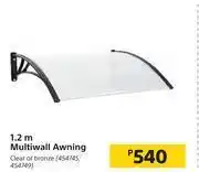 Builders Warehouse 1.2m Multiwall Awning offer