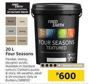 Builders Warehouse Fired Earth 20Ltr Four Seasons offer