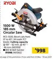 Builders Warehouse 0Ryobi 810W Belt Sander offer