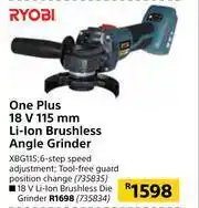 Builders Warehouse Ryobi One Plus 18V Li-Ion Brushless Die Grinder offer