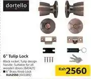Builders Warehouse Dortello 6" Brass Knob Lock offer