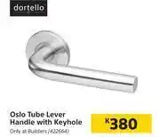 Builders Warehouse Dortello Oslo Tube Lever Handle With Keyhole offer