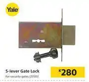 Builders Warehouse Yale 5 Lever Gate Lock offer
