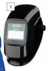 Builders Warehouse Disston Auto Darkening Welding Helmet Mega Solid Red offer