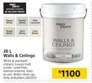Builders Warehouse Fired Earth 20Ltr Walls & Ceilings offer