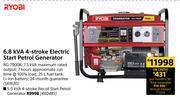 Builders Warehouse Ryobi 5.0 KVA 4 Stroke Recoil Start Petrol Generator offer