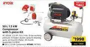 Builders Warehouse Ryobi 100L 2.2 KW Compressor offer
