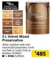 Builders Warehouse Fired Earth 1L Velvet Wood Preservative offer