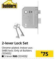 Builders Warehouse Builders 3 Lever Lock Set offer