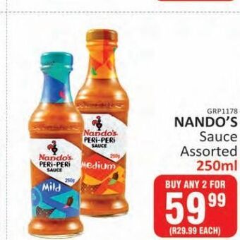 Sauces nando's