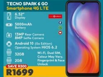 OK Furniture Tecno spark 6 go offer