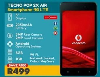 Tecno pop 2x air