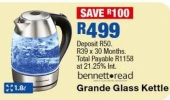 OK Furniture Grande glass kettle offer