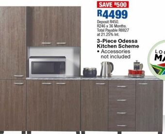 OK Furniture 3 piece odessa kitchen scheme offer