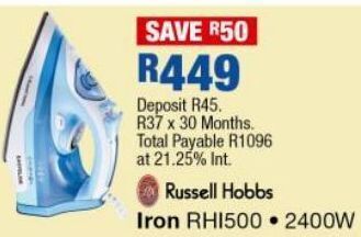 Russell hobbs iron rhi500